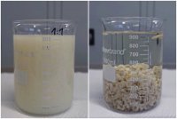 Traitement des eaux par physico-chimie ; avant et après le traitement