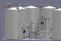 Projet 3D de la station de recyclage des eaux