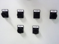 Boutons de commandes pour le lancement des cycles