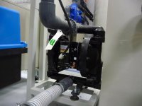 Pompe pneumatique de vidange des boues du réacteur