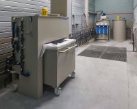 Réacteur de traitement des eaux SW200 et caisson mobile de filtration des boues