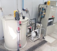 Traitement des eaux usées issues du lavage des cuves de mélanges d'une entreprise agricole