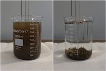 Coagulant | floculant sur mesure - avant et après le traitement des eaux sales