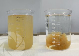 Floculation des eaux de nettoyage d'équipements de production de boissons