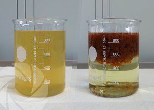 Eaux de lavage de produits détergents et désinfectants