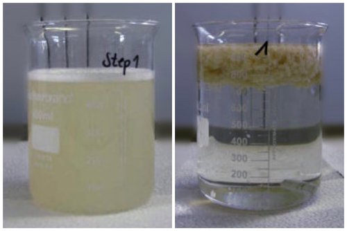 Traitement chimique d'une eau chargée en aluminium, phosphore et zinc