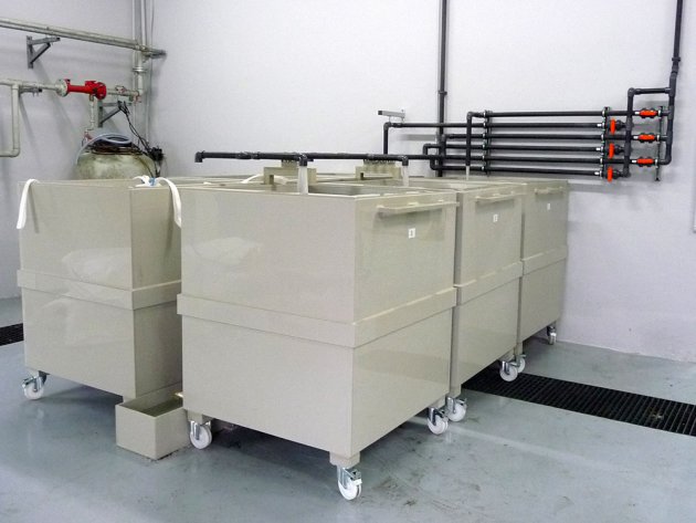 Caisson de filtration des boues issues de la floculation